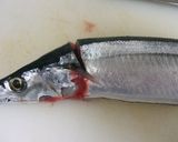A picture of step 5 of "Boneless" Pacific Saury or Sardines in Sweet-Salty Sauce (Kanroni) Cooked in a Pressure Cooker.