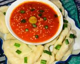 A picture of step 10 of Chicken momos (dumpling)چکن موموس (ڈمپلنگ) 💞.