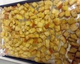 A picture of step 5 of Homemade Herbed Croutons.
