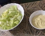 A picture of step 1 of Chicken Caesar Salad.