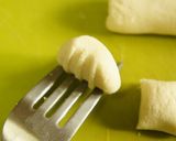 A picture of step 4 of Okara Gnocchi with Prawn and Soy Milk Cream Sauce.