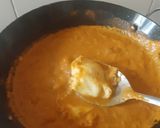 A picture of step 3 of Motte saru poached egg sambar.