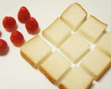 A picture of step 1 of Microwaved Strawberry Bread Pudding.