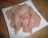 A picture of step 1 of Chicken Tender Tempura.
