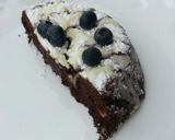 A picture of step 6 of Blueberry Chocolate Cake.