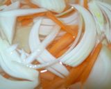 A picture of step 2 of Satsuma-age with Curry Sauce.