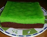Foto langkah ke 8 dari resep Brownis kukus coklat pandan ekonomis.