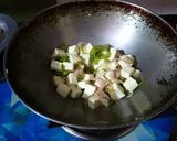 A picture of step 2 of Chilli Paneer.
