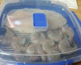 A picture of step 4 of Microwave Steamed Shrimp/Fish in Lemon Butter Sauce.