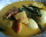 Foto langkah ke 6 dari resep Gulai udang telur nenas kacang panjang.