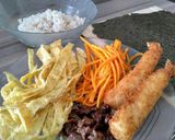 Foto langkah ke 2 dari resep Kimbap (nasi gulung ala korea).