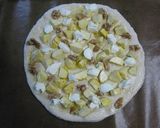 A picture of step 8 of Autumn Pizza with Chestnut, Walnut, and Cream Cheese Pizza.