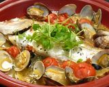 A picture of step 12 of Acqua Pazza made in a Tajine.
