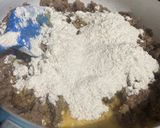 A picture of step 3 of Biscuits and Sausage Gravy.