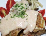 A picture of step 10 of Chicken Sauté with Mentaiko Cheese Sauce.
