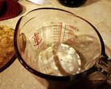 A picture of step 1 of Beer pizza dough.