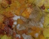 A picture of step 3 of Pumpkin ki sabji.