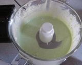 A picture of step 4 of Edamame (Zunda) Cheesecake.