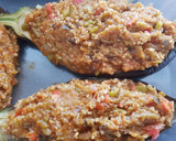 Foto del paso 5 de la receta: Berenjenas rellenas de pisto, lentejas y boulgour