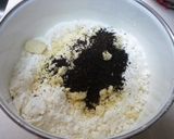 A picture of step 1 of Easy Crispy Black Tea Shortbread Cookies.