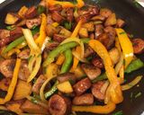 A picture of step 8 of Southwest Sausage Skillet.