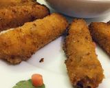 A picture of step 7 of Cheese and chicken sticks.