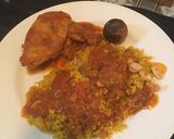صورة لخطوة 6 من وصفة دجاج وأرز بالكاري😋