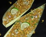 A picture of step 3 of American crispy corn chat.