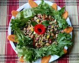 A picture of step 4 of Green Grams Sprouts Garden Fresh Salad#themechallenge.