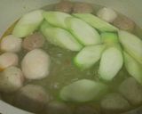 Hình bước làm 2 của món Canh mướp nấu viên và tép khô