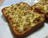 A picture of step 6 of Tuna and Potato Pizza Toast.