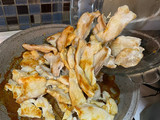 Pollo con salsa de hongos