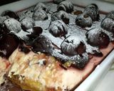 A picture of step 15 of Chocolate Cherry Jelly Sponge-Pud.