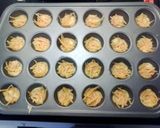 A picture of step 4 of cheesy corn dog bites.