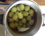 A picture of step 3 of Foolproof Ume Plum Compote.