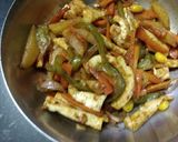 A picture of step 4 of Mix veg Stir fry.