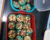 Foto langkah ke 6 dari resep Bolu mini / brownis mini doraemon.
