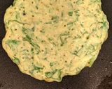 A picture of step 8 of Cucumber and Spinach Pancakes with Greek Salad.