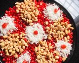 A picture of step 2 of Pomegranate salad.