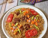 Foto langkah ke 8 dari resep Nasi Rendang basmati.