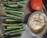 A picture of step 1 of Drumsticks Curry.