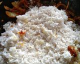 A picture of step 4 of Vangi bhat(eggplant rice).