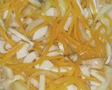 A picture of step 1 of Carrot and Cheese Spring Rolls.