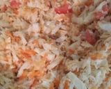 Foto del paso 7 de la receta: Timbal de cangreja en arroz con crema ácida y ensalada marinera
