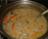 A picture of step 8 of Pork Soup with Sake Lees.