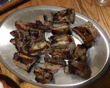 A picture of step 6 of Grilled Pork Ribs with Seaweed, Lemon, and Soy Marinade on the Griddle.