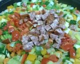 A picture of step 6 of Nasi goreng or savoury rice.