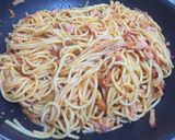 Foto del paso 3 de la receta: Pastas con jamón y salsa napolitana