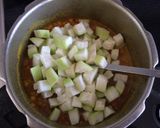 A picture of step 5 of Dudhi Chana Nu Shaak/Lauki Chana Dal ki Subji/ Bottlegourd Gram Curry.