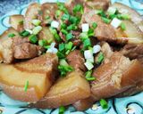 รูปขั้นตอนการทำที่ 7 ของ หมูสามชั้นต้มเบียร์และเต้าเจี้ยว